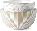 getstar Deep Ceramic Mixing Bowl Set of 2(8.7"/7.5"), 3&1.8 Qt Large Salad Serving Bowls Vintage Nesting Mixing Bowls for Cooking, Baking, Prepping, Microwave and Dishwasher Safe