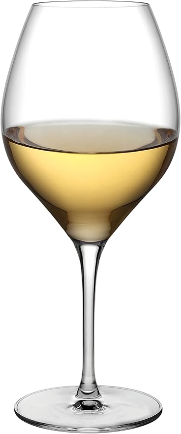 NUDE Vinifera Set of 2, White Crystal Wine Stem Glasses 20.25 oz, ||Lead-Free |, Clear Glass Wine Tumbler, Ideal for Cocktails & Perfect for Homes & Bars