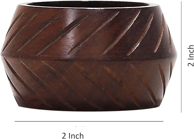 Wooden Napkin Rings Handcrafted Natural Wood Napkin Rings Decorations Christmas Ornaments Best for for Table Décor, Dinner Party, Wedding Party, Dining Parties, Table Decoration (12)
