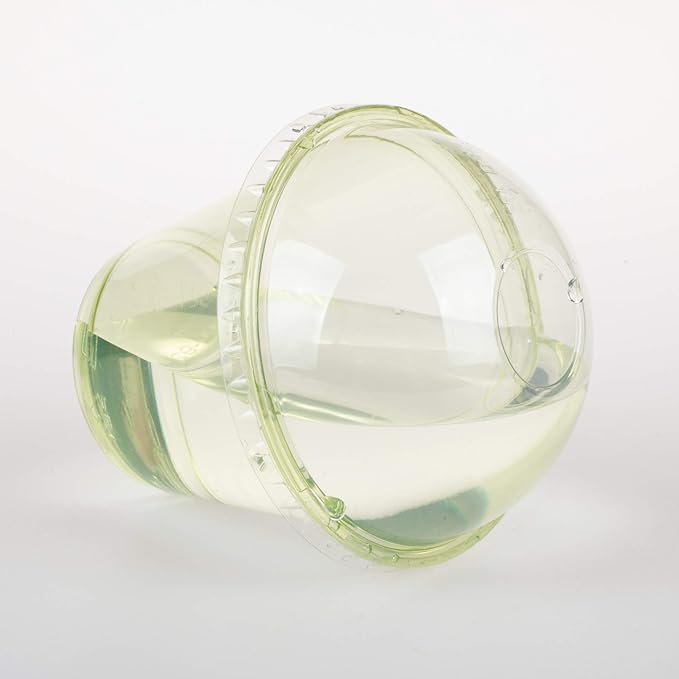 Golden Apple, 9oz-50sets Green Plastic Cups with Clear Dome lids No Hole…