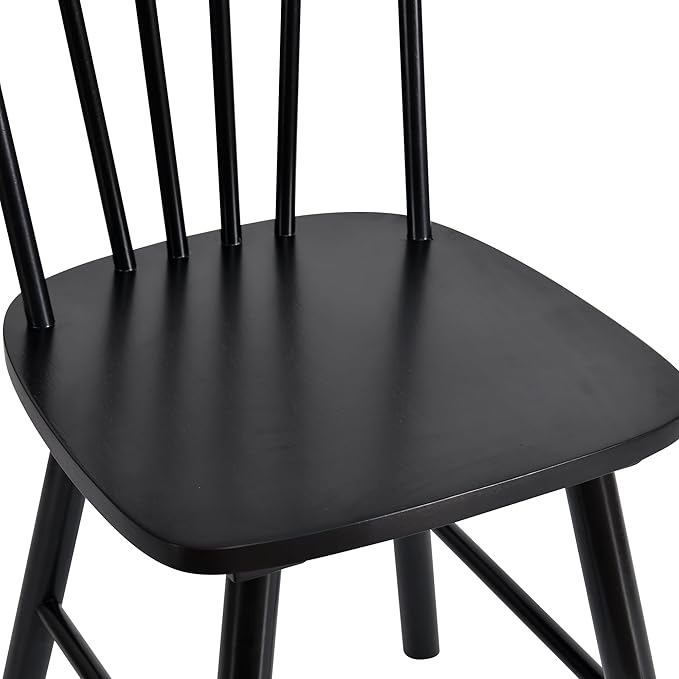 DUHOME Windsor Dining Chairs Set of 6,Farmhouse Style Spindle Back Wood Dining Room Chairs Wooden Kitchen Chair for Home Kitchen,Living Room,Bistro