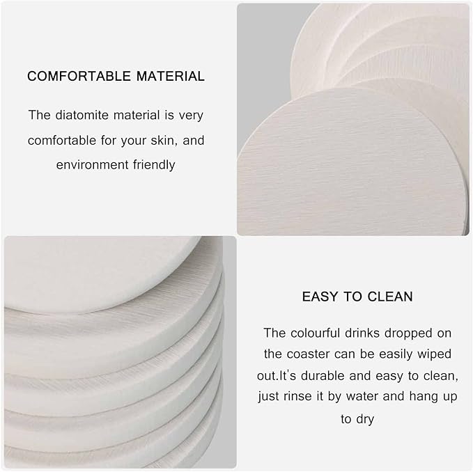 Taco Coasters for Coffee Table Cute Cartoon Mexican Food Funny Happy Hat Lovely Smile Beef Tomato Chicken Housewarming Presents for Women Men Home Decor Office Kitchen Living Room 2 Pcs