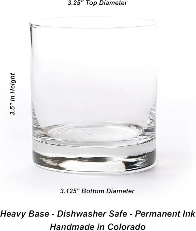 Black Lantern Whiskey Glasses - Set of 2 Old Fashioned Glasses for Cocktails and Drinking Glasses - Rock Glasses for Nature Lovers - Set of 2 Kitchen Glasses (Stars & Night Landscape)