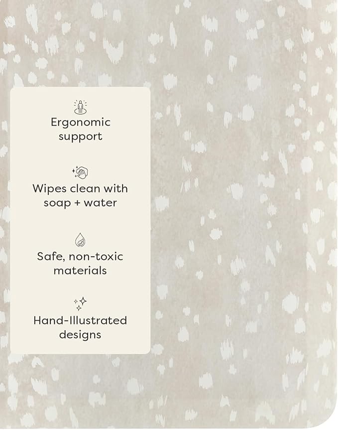 House of Noa Nama Standing Mat – Anti-Fatigue Cushioned Kitchen Mats for Floor | Ergonomic Bounce-Back Foam Kitchen Mats | Anti-Fatigue Mats for Kitchen & Standing | Fawn Shea | 30"x72"