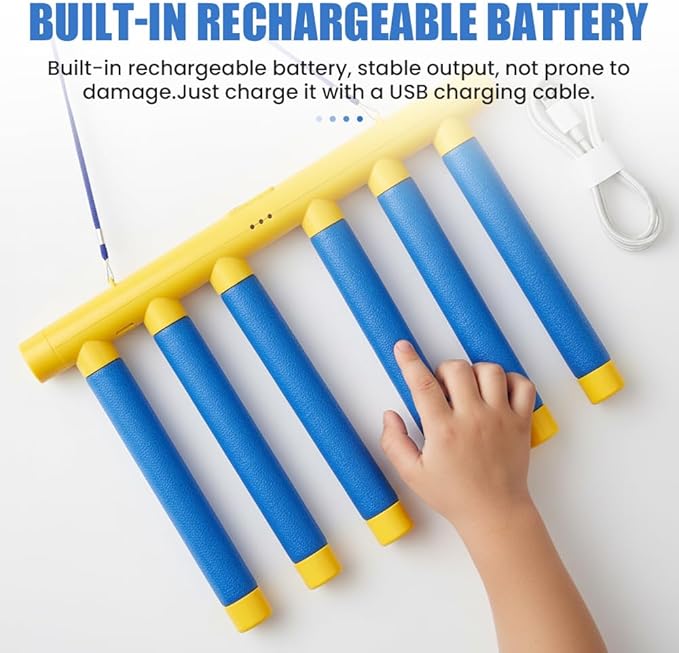 Reflective Drop Stick Challenge Game, Hand Eye Coordination Reflex Training Toy, 3 Adjustable Speed Modes, Catching Sticks Game for All Ages (Yellow)