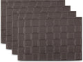 Placemats Set of 4 12" x 18" Heat-Resistant Table Mats for Dining Table Set for 4 Kitchen & Dining Room Decor Farmhouse, Boho, & Modern Style Easy to Clean, Durable & Stylish Table Decor
