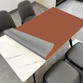 Leather Table Pad,1.8mm Thick,40x84 Inch,Dining Table Pad,Table Pads for Dining Room Table Rectangular,Dining Room Table Cover,Dining Table Cover(Brown+Gray,40x84)