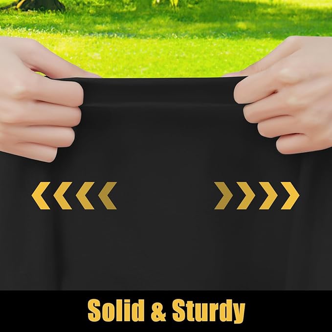 Smiry Square Picnic Table Cloth, Waterproof Elastic Fitted Tablecloths for 3 Foot Tables, Washable Polyester Table Cover for Camping, Indoor and Outdoor (Black, 34"x34")