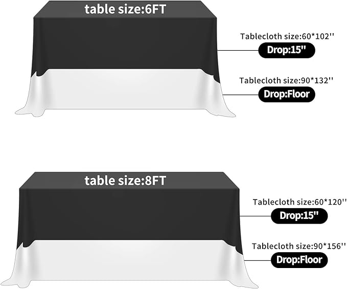 Fokitut 2 Pack Waterproof Rectangle Tablecloth, 90x156 Inch,Stain Resistant and Wrinkle Polyester Table Cloth, Fabric Table Cover for Kitchen Dining, Wedding, Party, Holiday Dinner-Purple