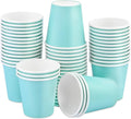 Wuadua 50 Pack 3 oz Blue Espresso Paper Cups - Sturdy and Leak-Proof for Parties, Events, Office, Home Use Disposable Mouthwash Cups - Ideal for Hot/Cold Drinks, Smooth Rim Design, Eco-Friendly