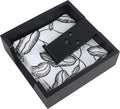 Bamboo Flat Napkin Holder with Weighted Arm Decorative Napkin Tray Dispenser for Table Kitchen Bathroom Dinning (black)