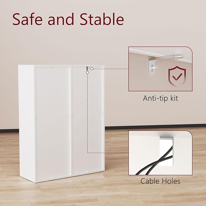 Cube Storage Organizer,Closet Organizers and Storage,Cube Reversible Bookshelf,Storage Shelf for Living Room,Home Office,Dining Room(White, 7-Cube)