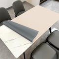Leather Table Cover,1.8mm Thick,36x54 Inch Table Protector,Table Protector for Dining Room Table,Table Protectors for Rectangle Tables.(Beige+Light Gray,36x54)