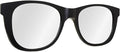 Oversized Classic Matte Black Sunglasses Shaped Modern Wall Mirror 46 in x 13 in