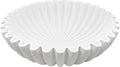 Large Decorative Bowl, Modern Handicraft Bowls for Home Decor, Decorative Fruit Bowl for Kitchen Counter, Ruffle Bowl Decor, Stylish Key Bowl for Entry Table, White