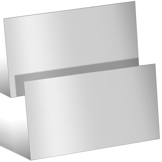 2 Pcs 16 Gauge Mild Metal Steel Sheet Plate Weldable Carbon Cold Panels Square Rolled for Outside Industrial DIY Weld Accessories, Easy Formability Smooth Surface (16 x 12 Inch)