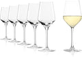 Stölzle Lausitz White Wine Glasses Revolution 6-Piece Set 12 1/4 oz – Wine Glasses Ideal for Heavy Wines & Medium-Bodied Reds – Elegant Wine Goblet – Dishwasher Safe & Made in Germany