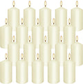 20-Piece Ivory Taper Candles (2x4 inches) | Unscented, Dripless & Smokeless | Clean-Burning Dinner Candles for Weddings, Parties, Dinner Table Decor, Home Dining, Church Ceremonies & Celebrations