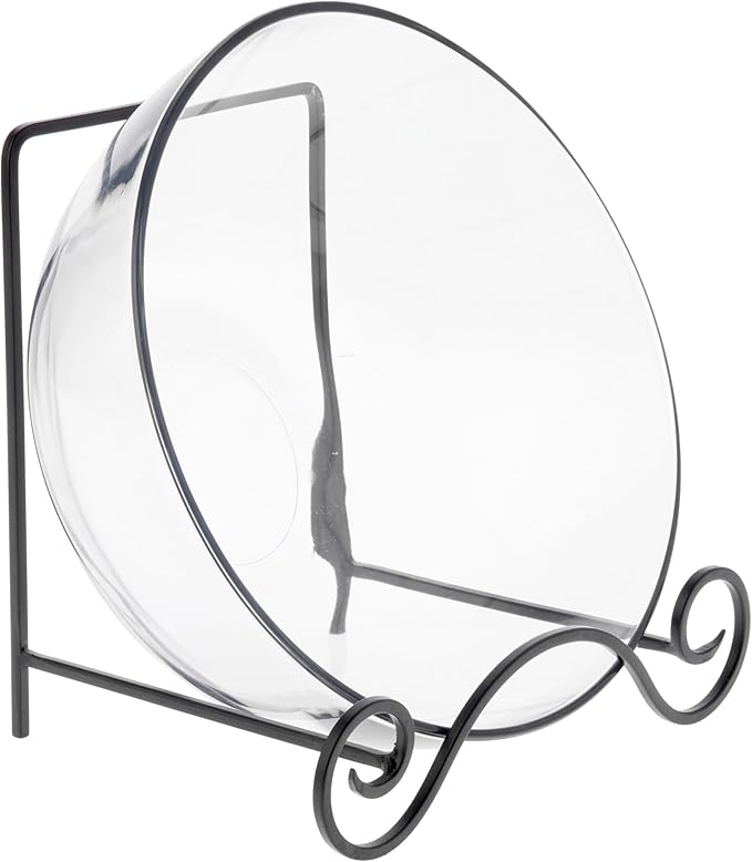 Bard's Wrought Iron Bowl or Deep Platter Stand, 9.375" H x 10.25" W x 7.625" D (For 12" - 16" Bowls or Deep Platters), Pack of 2