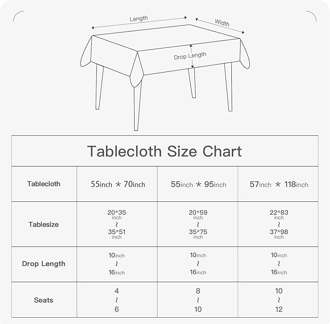 BALCONY & FALCON Gingham Table Cloth Rectangle – Reversible Water-Resistant Cotton Checkered Tablecloth for St. Patrick's Day, Outdoor Picnic, Camping, Kitchen (Green White, 55x71 Inch)