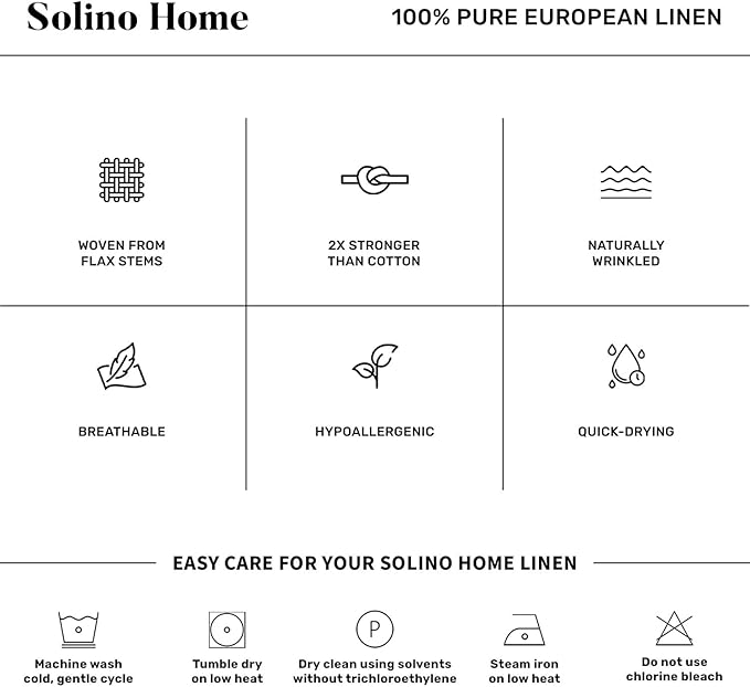 Solino Home Linen Table Runner 48 Inches - 100% Pure Linen Burgundy Hemstitch Table Runner 14 x 48 Inch Ideal for Dresser and Coffee Tables - Winter, Valentines - Classic Hemstitch