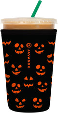 Sok It JavaSok Iced Coffee & Cold Soda Insulated Neoprene Cup Sleeve (Fright Night Lights, Medium: 22-28oz)