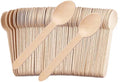 100 Pack Bamboo Spoons Disposable - 6 Inch Biodegradable Cutlery Set for Parties, Weddings & Camping - Heavy Duty, Compostable Birch Wood Utensils (Eco Conscious Alternative to Plastic) of TANGTEA
