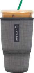 Sok It JavaSok Iced Coffee & Cold Soda Insulated Neoprene Cup Sleeve (Anthracite, Large: 30-32oz)