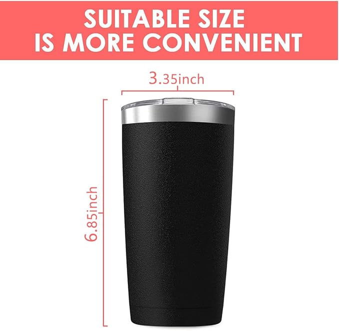 8 Pack 20oz Tumbler Vacuum Insulated Travel Mug with Lids, Stainless Steel Double Wall Bulk Cup for Home, Office, Outdoor Suitable for Vehicle Cup Holders(White)