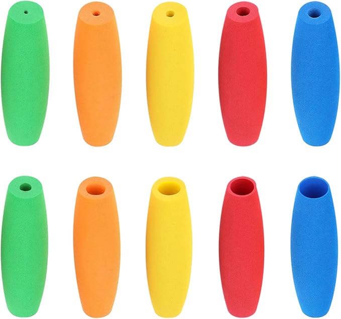 Foam Grip Tubing Kit, 10 Pcs Adaptive Utensils Grips Aid for Utensils, Crochet Hooks Grip Handle for Disabled, Arthritic, Elderly