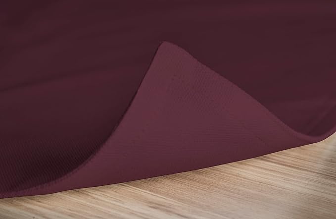 Calicot Placemats Set of 6 100% Cotton Washable Cloth Place Mats, Reusable Table Mats for Spring/Summer & Thanksgiving Christmas Decorations Kitchen Dining Party Wedding (Rouge Brown, 13" x 19")