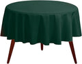 Gee Di Moda Round Tablecloth - 90 Inch Hunter Green Round Table Cloth for 30 to 60 Inch Round Tables - Heavy Duty Washable Fabric - for Buffet Table, Holiday Party, Dinner, Wedding & Baby Shower