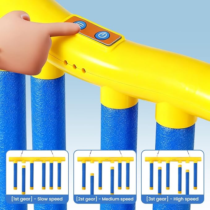 Reflective Drop Stick Challenge Game, Hand Eye Coordination Reflex Training Toy, 3 Adjustable Speed Modes, Catching Sticks Game for All Ages (Blue)