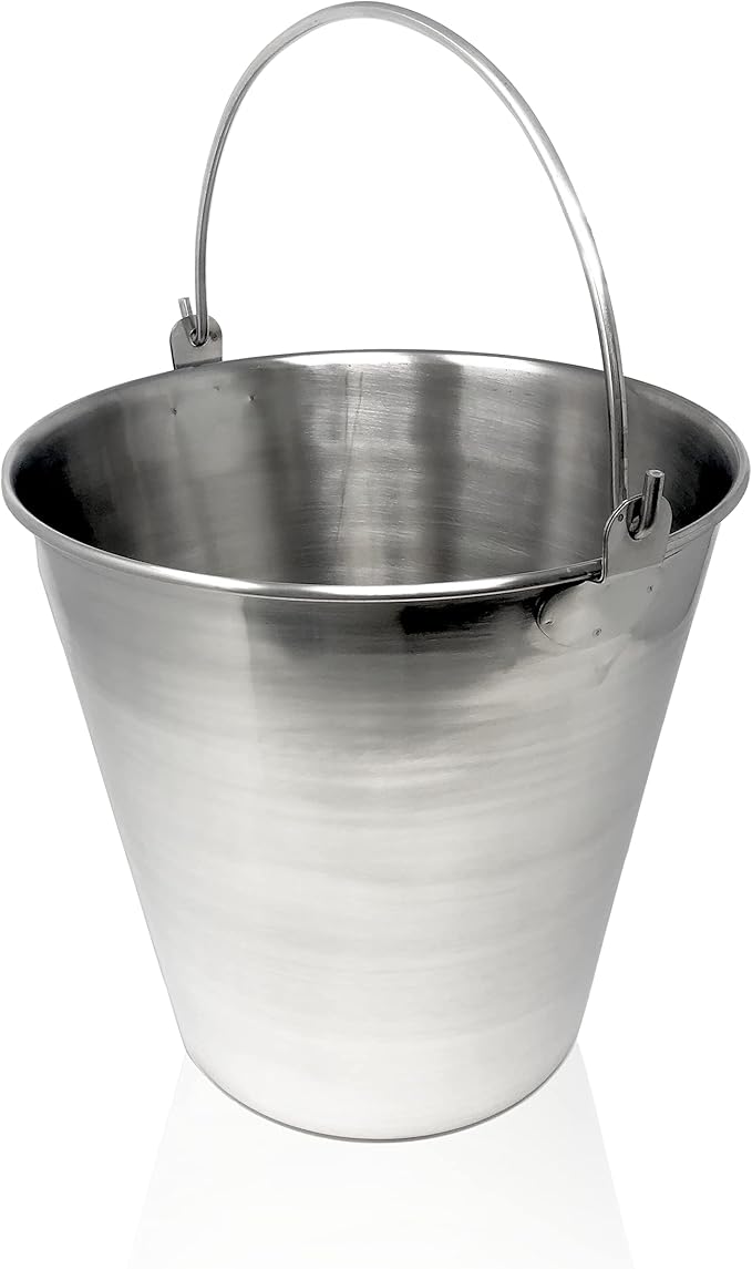Lab Bucket Stainless Steel Perfect for Medical, Laboratory and Veterinary Applications (16 QT)