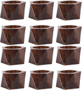 Napkin Rings, Wood Napkin Rings Napkin Holders Buckles for Dining, Anniversary, Birthday, Dinner, Christmas, Party of Table (WOODEM HXG-PCK12)