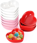 12PCS 3.2inch Heart Shaped Bowl Heart Bowl For Candy Lovers, Office Desk Decor, Home Snack Display, Valentine'S Day, Wedding Celebrations, Birthday Parties,Family Kitchen Use