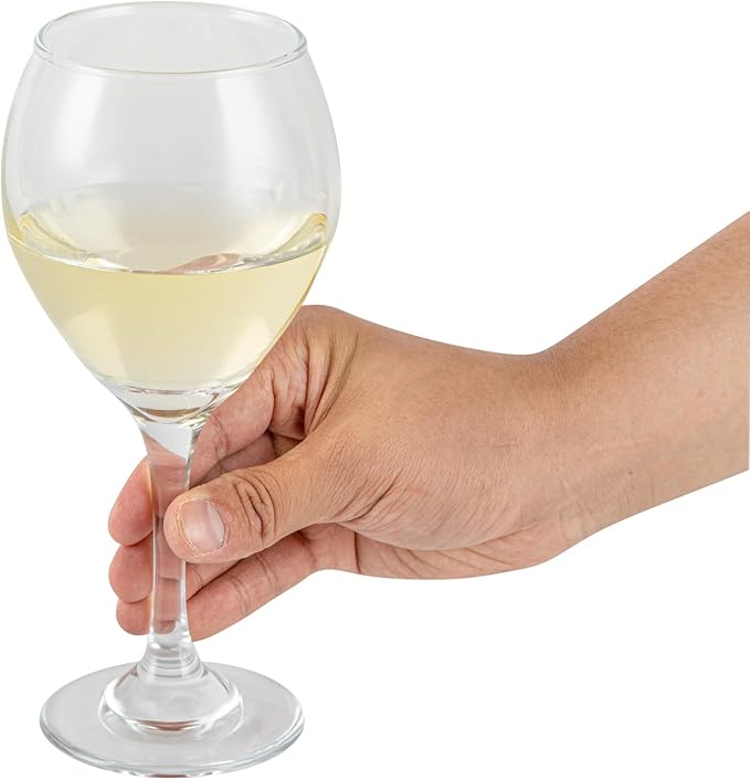 Restaurantware-Vetri 13.5 Ounce All Purpose Wine Glasses, 6 Dishwashable Red And White Wine Glasses - No Lead, Durable, Clear Glass Long Stemware, For Home Or Restaurant, Serve Merlot Or Bordeaux