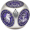 7-in-1 Spinner DND Dice Set,Metal Polyhedral Dice Set Gift for Dungeon Masters & Players (Matte Purple)