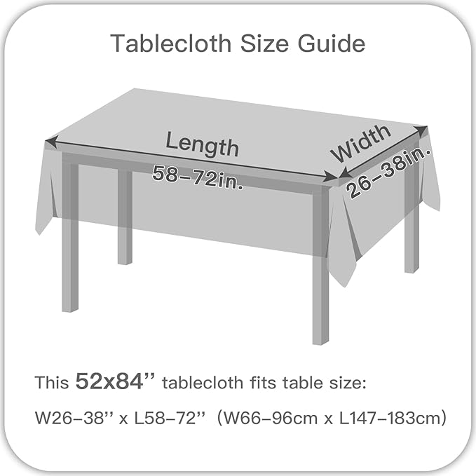 maxmill Rectangle Tablecloth Weaved Design Water Resistant Wrinkle Free Spill-Proof Soft Table Cloth for Dining Room Decoration, Banquet, Christmas Holiday Dinner, 52 x 84 Inch, Red