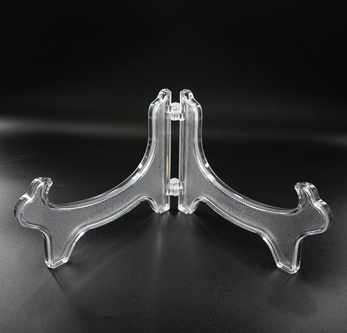Artliving Display Stand Easel Bowl Stand for Display Large Deep Bowls, Platters and Deep Dishes Clear