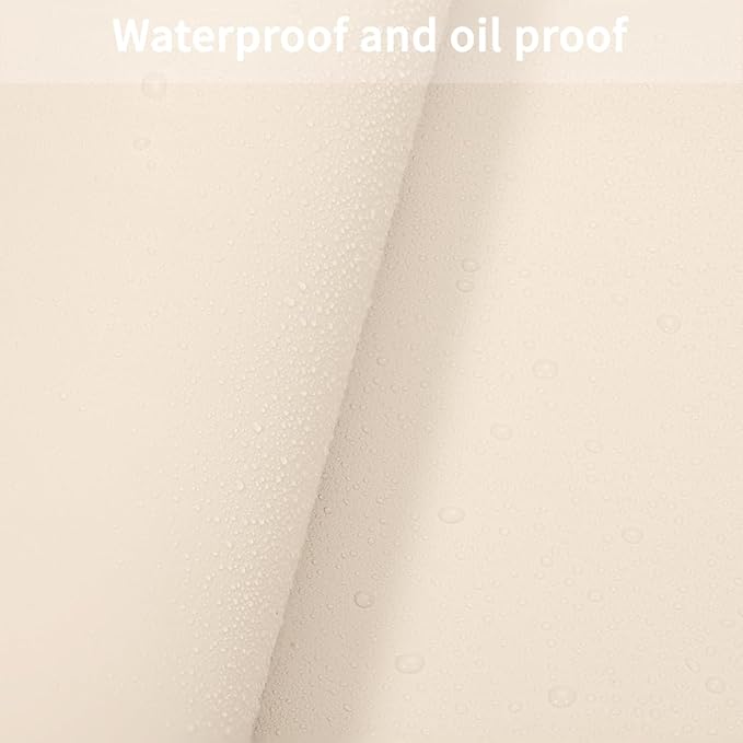 Leather Table Pad,1.8mm Thick,40x90 Inch,Table Pads for Dining Room Table Rectangular,Table Protector for Dining Room Table,Dining Table Cover Protector(Off White+Light Gray,40x90)