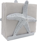 Nautical Starfish Lunch/Dinner/Metal Napkin Holder/Kitchen Napkin/Beverage Cocktail/Ocean/Coastal By The Metal Magician (Distressed White)