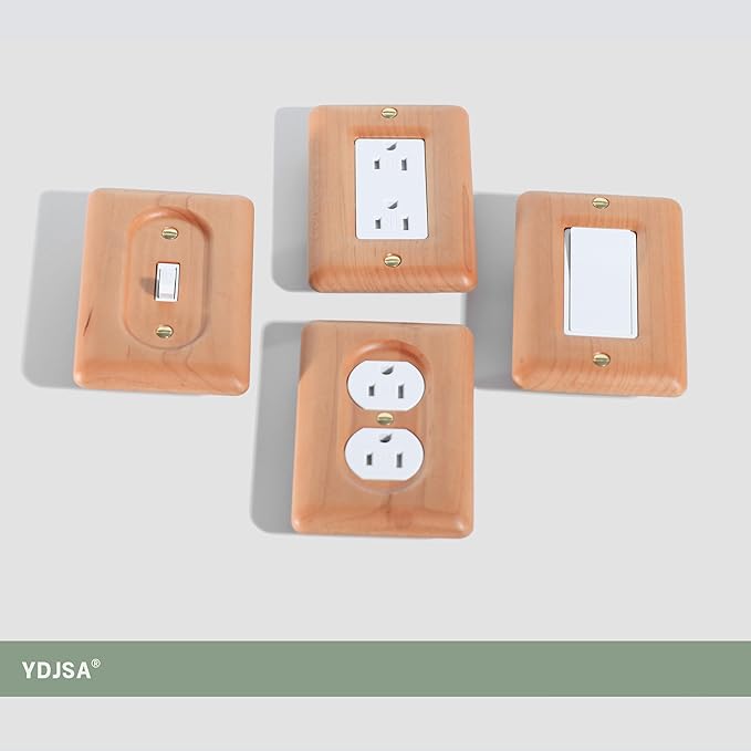 Decorative Wall Plates Maple Wood Cover Plate For Blank Wall Plate Cover