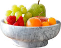Natural Marble Fruit Bowl for Kitchen Counter, 10.2" Large Luxury Home Decorative Bowl, Modern Pedestal Key Organizer Bowl, 10 lb Heavy Solid Marble Decor for Centerpiece Entryway & Coffee Table