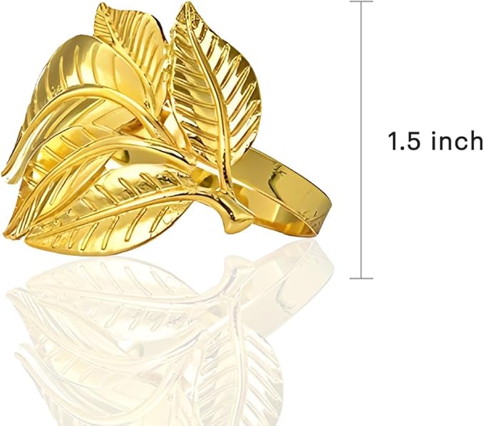 Decozen Set of 12 Gold Napkin Rings in Turtle Design Festive Table Decor Setting for Holiday Wedding, Birthday, Kitchen, Home Decor Housewarming Gift - Mothers Day Decorations