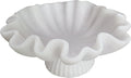 10" Large Decorative Bowl decor - milky white Scalloped Decorative Bowls for Home Decor - Organic Fluted Modern Home Decor,Ruffle Decor key bowl,bowl for keys