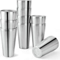 10 Pack 18.6 oz Stainless Steel Insulated Cup, Double Wall Vacuum Small Metal Cup, Reusable Camping Cups Unbreakable Indoor Outdoor for Party, Home, Office, BBQ, Sliver