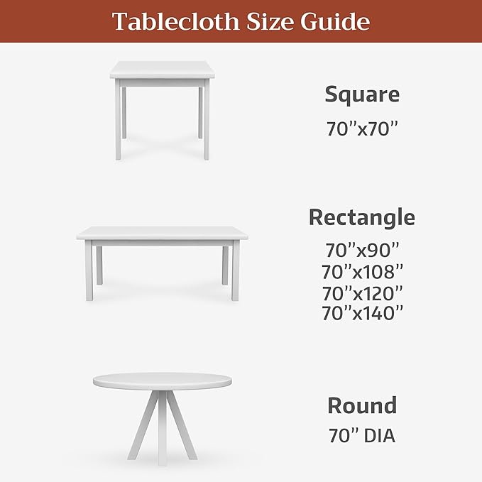 Maison d' Hermine Premium Table Cloth Rectangle Table 100% Combed Cotton 120 x 70 Inches Tablecloth Reusable Decorative for Dining Room, Farmhouse, Home, Party, Festive & Wedding - Society Florals