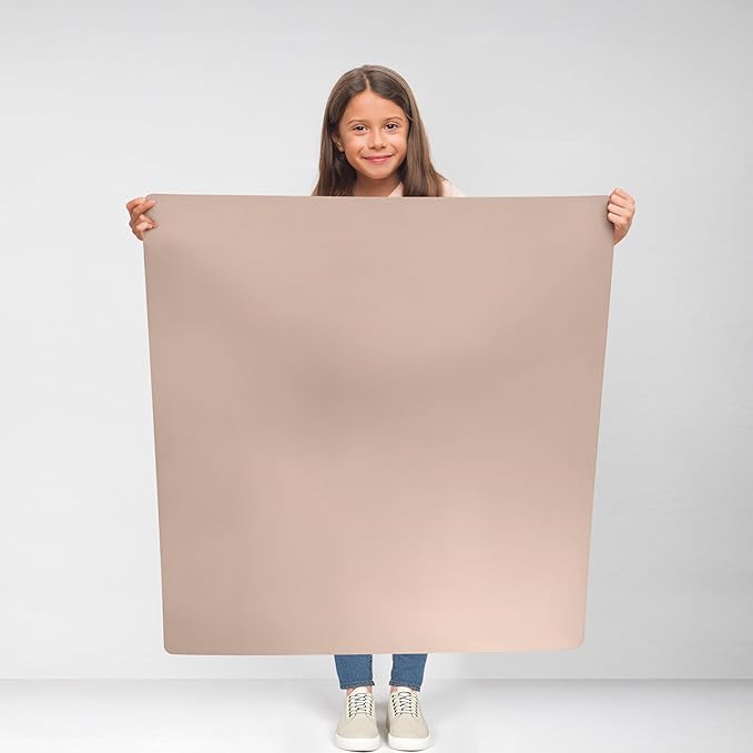 Table Craft Mat to Protect Dining Table, Craft Mess mat 38"x39.4" Great for Childrens Crafts and Play Protect Your Furniture from Spills and Mess Easy to Clean, Heat Resistant (Clay, 38" 39.4")'