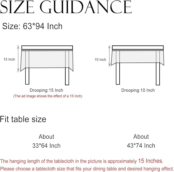 ISAENNE Designer Off White Linen Long Tablecloth Rectangular,Floral Elegant Table Cloth,Stain Resistant Vintage Decor Tablecloths for Dining Thanksgiving Kitchen Christmas,63"*94"-Serenity G